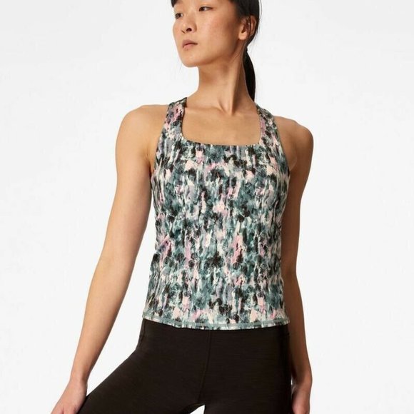 Sweaty Betty Tops - Sweaty Betty Floral Print Super Sculpt Yoga Tank Size XL